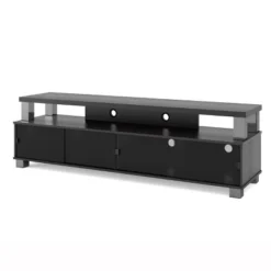 Bromley 2 Tier Ravenwood TV Stand For TVs Up To 80" Black - Sonax -Baxton Studio Sale Shop GUEST a985131e de5b 4ff9 8d4c eff436080b69