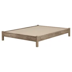 Munich Platform Bed Weathered Oak - South Shore -Baxton Studio Sale Shop GUEST a9fc02db 2865 4fba 8157 4b2d2754496c