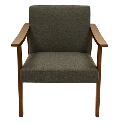 Zenvida Mid Century Modern Accent Armchair Solid Hardwood Upholstered 5 Zenvida Mid Century Modern Accent Armchair Solid Hardwood Upholstered - Image 5