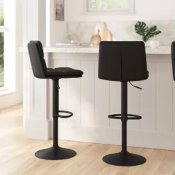 Merrick Lane Modern Upholstered Adjustable Height Stools With Sturdy Iron Bases -Baxton Studio Sale Shop GUEST ab18b323 24af 43f9 a18a 2f2a7edc575a