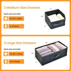 Costway 4-Drawer Dresser Organizer Closet Storage Cabinet With Shelves & Foldable Drawers 15 Costway 4-Drawer Dresser Organizer Closet Storage Cabinet With Shelves & Foldable Drawers -Baxton Studio Sale Shop GUEST ab665122 e7fa 44a3 9d6b e1351e0622ac