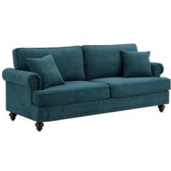 NicBex 82.09 Inch Chenille Sofa Couch,3-Seater Sofa With 2 Throw Pillows For Living Room,Bedroom,Office,Apartment -Baxton Studio Sale Shop GUEST ab6ae273 4558 4c1d a621 9e362de9df26