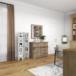 Farmhouse Chinquapin Wood Rectangle Room Divider Screen White - Olivia & May -Baxton Studio Sale Shop GUEST ac2f4030 3d6b 4e0d 83ca 843b36516383