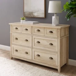 Fontella Transitional 6 Drawer Dresser - Saracina Home -Baxton Studio Sale Shop GUEST ad2ca4ce 0c93 4e61 8199 c0e49b891a17