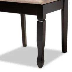 Set Of 4 Reneau Finished Wood Dining Chairs Brown - Baxton Studio: Rubberwood Frame, Polyester Seat, Foam Padding -Baxton Studio Sale Shop GUEST ad39a928 f512 4c0e 8d0d 29c2e93ead67