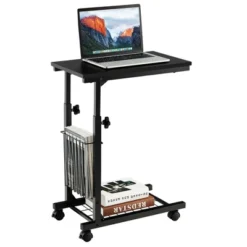 Costway C-shape Sofa End Side Table Compact Snack Table For Living Room Bedroom BlackBrown -Baxton Studio Sale Shop GUEST ad8ddcfd 7bf8 4f5b 9dd5 14f24d5f0978