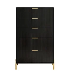 Festivo 3pc Modern Elegance 2 Drawer Nightstands And 5 Drawer Chest Set Black 11 Festivo 3pc Modern Elegance 2 Drawer Nightstands And 5 Drawer Chest Set Black -Baxton Studio Sale Shop GUEST ada4fd20 48fc 4697 bb22 d01c4f952828