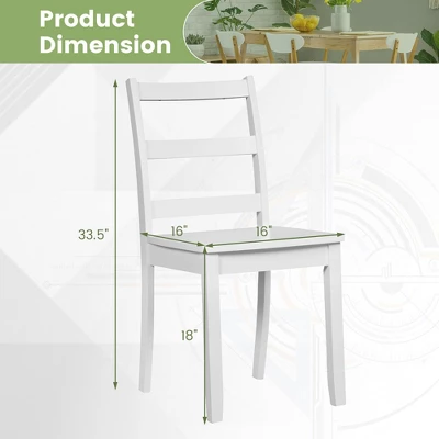 Tangkula Dining Chairs Set Of 4 Wood Dining Room Kitchen Side Chairs For Living Room 7 Tangkula Dining Chairs Set Of 4 Wood Dining Room Kitchen Side Chairs For Living Room - Image 7