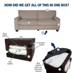 61" Palisades Loveseat – Serta -Baxton Studio Sale Shop GUEST ae29d1be 91d9 402c 8a75 2fb302b07a70