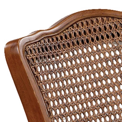 2pc French Cane Folding Chairs Fruitwood - Stakmore 1 2pc French Cane Folding Chairs Fruitwood - Stakmore