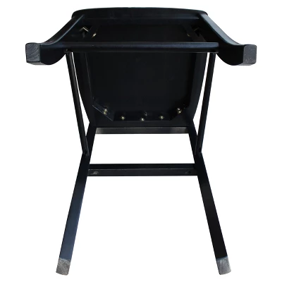 30" Martha X Back Barstool Jet Black - International Concepts 6 30" Martha X Back Barstool Jet Black - International Concepts - Image 6