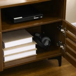 HOMCOM TV Cabinet Stand For TVs Up To 65", Entertainment Center With Drawer, Doors, And Storage Shelves For Living Room, Bedroom -Baxton Studio Sale Shop GUEST aeb8fef5 fb1f 4dba 8a8f 04cc529248f8