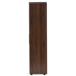 7 Shelf Wardrobe Rikke Two-Tone Wood Storage Cabinet Brown - Baxton Studio -Baxton Studio Sale Shop GUEST aebccf9e 0b9e 48d0 858b c30247ab1622