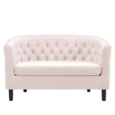 Prospect Performance Velvet Loveseat Pink - Modway 4 Prospect Performance Velvet Loveseat Pink - Modway - Image 4