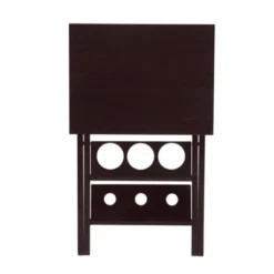 Wood Folding Wine Rack With Removable Tray Espresso - Room And Joy -Baxton Studio Sale Shop GUEST af1d0a54 ee14 4a91 9af9 4dc58168a45b