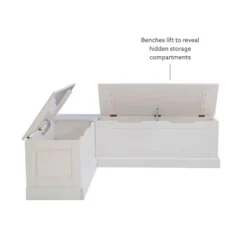 Tobin Backless Corner Breakfast Nook - Linon -Baxton Studio Sale Shop GUEST af854b7e ebce 4baa a835 6c566f991ea4