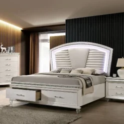 3pc California King Granite Bedroom Set With Nightstand And Chest Pearl White - HOMES: Inside + Out -Baxton Studio Sale Shop GUEST afa9aec8 d91a 44cd 8e6a e63ba0126eee