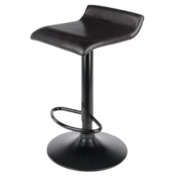 Set Of 2 Paris Airlift Adjustable Swivel Stool With Faux Leather Seat And Black Metal Base Espresso/Black - Winsome 11 Set Of 2 Paris Airlift Adjustable Swivel Stool With Faux Leather Seat And Black Metal Base Espresso/Black - Winsome -Baxton Studio Sale Shop GUEST afd800db 0b30 4385 8159 e7bb6fc74cfd
