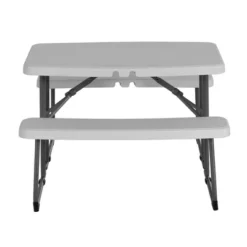 Peakform 37.8 Inch Rectangular Folding Picnic Table, Multipurpose Indoor Outdoor Durable Furniture With Double Bench Seating, White/Black 8 Peakform 37.8 Inch Rectangular Folding Picnic Table, Multipurpose Indoor Outdoor Durable Furniture With Double Bench Seating, White/Black -Baxton Studio Sale Shop GUEST afed24c4 979d 4d32 ad4f bbec1fc52ce2