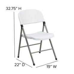 Emma And Oliver 2 Pack Commercial White Plastic Event Party Rental Folding Chair -Baxton Studio Sale Shop GUEST aff5e1bf a551 49c6 9294 1947ffa3963f