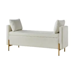 Arrigo Upholstered Flip Top Storage Bench With Arms |ARTFUL LIVING DESIGN -Baxton Studio Sale Shop GUEST b0067e77 9166 4dca 9bef f756f396fb19