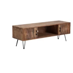 Middleton Foldable TV Stand For TVs Up To 65" Reclaimed Brown - Crawford & Burke