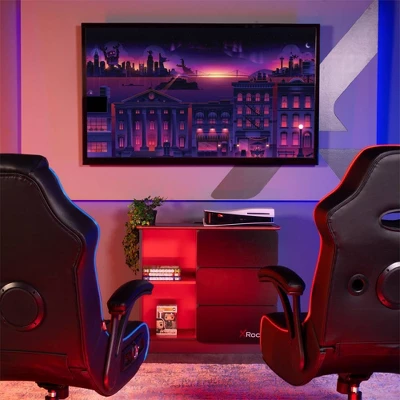 Carbon-Tek Gaming Storage Unit With LED Gray/Red - X Rocker 15 Carbon-Tek Gaming Storage Unit With LED Gray/Red - X Rocker - Image 15