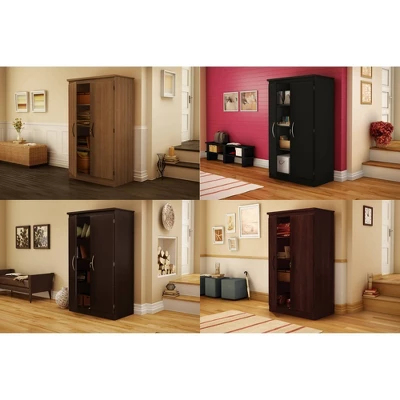 Morgan 2 Door Storage Cabinet Royal Cherry - South Shore 2 Morgan 2 Door Storage Cabinet Royal Cherry - South Shore - Image 2