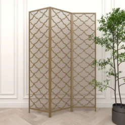 Modern Metal Filigree Room Divider Screen Gold - Olivia & May -Baxton Studio Sale Shop GUEST b2c94cb3 4e31 4bd5 8d2b 5cc00e964d5f