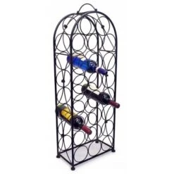 Sorbus 23 Bottle Metal Wine Rack (Black) -Baxton Studio Sale Shop GUEST b2fe38eb 9645 46ad 95c1 f6625ac043f5