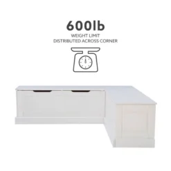 Tobin Backless Corner Breakfast Nook - Linon -Baxton Studio Sale Shop GUEST b3249006 5f46 4b3c 8d4a 85e61629a72a