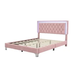 3 PCS Bedroom Sets, Queen Size Upholstered Platform Bed With Two Nightstands-ModernLuxe -Baxton Studio Sale Shop GUEST b374329c 9067 4149 99d6 b3d514a7d941