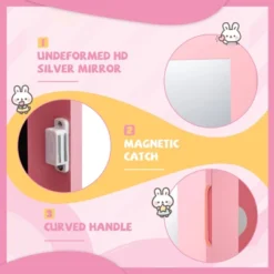 Tangkula Kids Jewelry Armoire Cabinet Free-Standing Full Length Mirror With Storage And 4 Tilt Angles -Baxton Studio Sale Shop GUEST b3837f13 1bbf 4f86 ad58 9e8ede40c81f