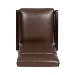 Fernhill Mid Century Modern Faux Leather Upholstered Pushback Recliner Dark Brown/Dark Espresso - Christopher Knight Home -Baxton Studio Sale Shop GUEST b432f42a cb5c 40a5 bfe6 cce0f9e5842a
