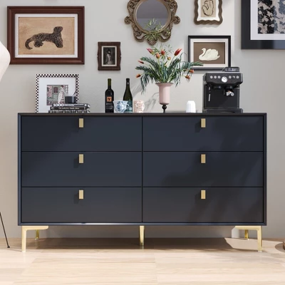 FUFU&GAGA 6 Drawer Storage Dresser Modern Chest Of Drawers Sideboard 13 FUFU&GAGA 6 Drawer Storage Dresser Modern Chest Of Drawers Sideboard - Image 13