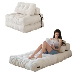 MAXYOYO Corduroy Folding Sofa Bed, Convertible Sleeper Chair With Pillow Foldable Mattress With Back Support 27 MAXYOYO Corduroy Folding Sofa Bed, Convertible Sleeper Chair With Pillow Foldable Mattress With Back Support -Baxton Studio Sale Shop GUEST b4ce7426 92f3 4662 8514 d8ef7d6d30e4