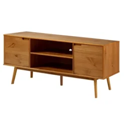 Solid Wood Mid-Century Modern TV Stand For TVs Up To 80" - Saracina Home 34 Solid Wood Mid-Century Modern TV Stand For TVs Up To 80" - Saracina Home -Baxton Studio Sale Shop GUEST b4ef855d 4d09 4e84 b45e 237d42433b01