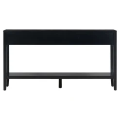 59.1" Modern 3-Drawer Console Table With 1 Shelf For Living Room, Entryway And Hallway - ModernLuxe 25 59.1" Modern 3-Drawer Console Table With 1 Shelf For Living Room, Entryway And Hallway - ModernLuxe -Baxton Studio Sale Shop GUEST b5029154 0b2c 4ff7 bf9c 393417392547