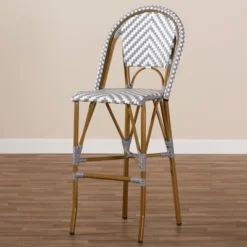 Baxton Studio Ilene Indoor And Outdoor Stackable Bistro Barstool Gray/White - BaxtonStudio 9 Baxton Studio Ilene Indoor And Outdoor Stackable Bistro Barstool Gray/White - BaxtonStudio -Baxton Studio Sale Shop GUEST b52cd220 b9d5 49a3 8844 68f74cfdb6b8