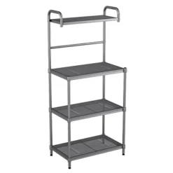 Costway 4-Tier Baker's Rack Microwave Oven Stand Shelves Kitchen Storage Rack Organizer -Baxton Studio Sale Shop GUEST b5c7edc5 ebbd 4118 9003 36dc761e1205