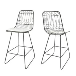 Set Of 2 Walcott Modern Iron Counter Height Barstools - Christopher Knight Home -Baxton Studio Sale Shop GUEST b5d1a02a d568 4537 8970 0ccd8d75ac61