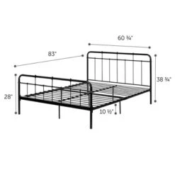 Queen Gravity Metal Platform Bed Black - South Shore -Baxton Studio Sale Shop GUEST b5e67547 e5a8 468b aba5 033b5f486086