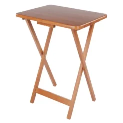 5pc Set Sophia Snack Tables Teak - Winsome -Baxton Studio Sale Shop GUEST b63981f4 df55 452d bf52 909849f1b357