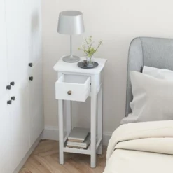Costway 2 Tier End Bedside Sofa Side Table With Drawer Shelf Acacia Wood Nightstand White 9 Costway 2 Tier End Bedside Sofa Side Table With Drawer Shelf Acacia Wood Nightstand White -Baxton Studio Sale Shop GUEST b669cc16 47f0 46a5 b01d e6f740fb4f79