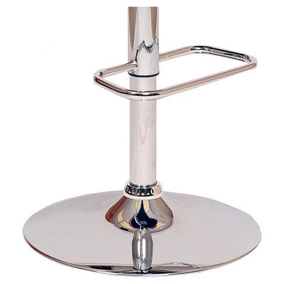 Adele Mid-Century Modern Adjustable Swivel Barstool - Armen Living 3 Adele Mid-Century Modern Adjustable Swivel Barstool - Armen Living - Image 3