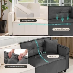 Buenhomino Modern Velvet Loveseat Couch For Small Spaces, Mid Century Modern Sofa Couch With Solid Wood Legs For Bedroom,Living Room, Apartment -Baxton Studio Sale Shop GUEST b7906b98 5703 4000 985f 9cc7f8f5c8fe