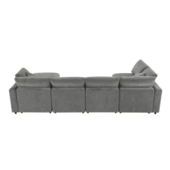 130"W Modular Sectional Sofa Couch Set, 6 Seat Convertible Sleeper Sofa Bed For Living Room -ModernLuxe -Baxton Studio Sale Shop GUEST b8368b91 f945 491f a9b3 74a83edee539