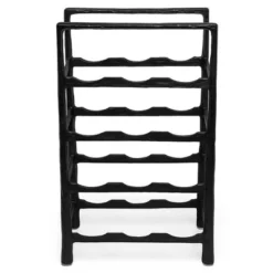 BIRDROCK HOME 12 Bottle Rack - Free Standing Stand - Kitchen Countertop - Black Forged Metal - Vertical Shelf Storage Cabinet - Holder 8 BIRDROCK HOME 12 Bottle Rack - Free Standing Stand - Kitchen Countertop - Black Forged Metal - Vertical Shelf Storage Cabinet - Holder -Baxton Studio Sale Shop GUEST b862ce49 574a 4732 aa82 ec966c7cdb16