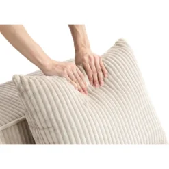 CAVINAS Multi Comfy Corduroy Sofa With Horizontal Texture Design,Indoor Compression 3-Seater Sofa Set,Sofa Couch For Living Room Furniture -Baxton Studio Sale Shop GUEST b86c3135 aea1 4371 8c6f 0c7abe40dc5a