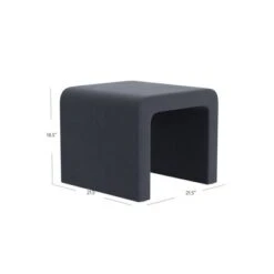 HomePop Arch Velvet Ottoman -Baxton Studio Sale Shop GUEST b8712d75 5874 42e6 8af3 5567edcc2c0f